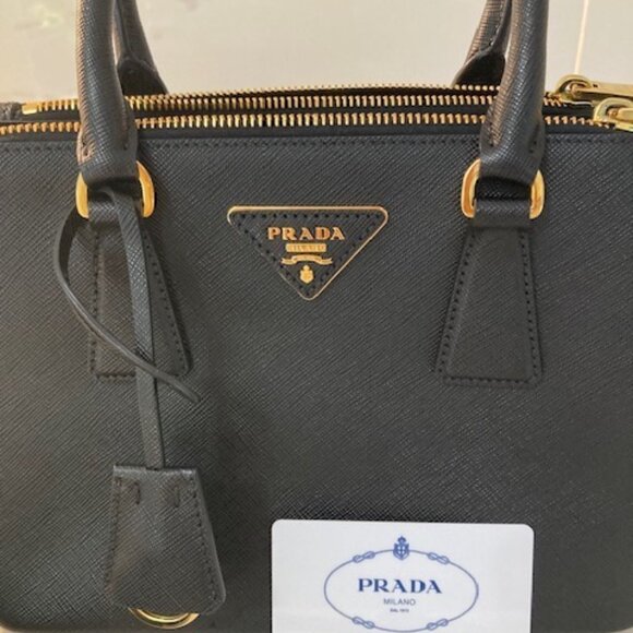 PRADA Galleria Handbag - Shoulder bag in Saffiano black Leather,  Model 1BA896 - Picture 1 of 9